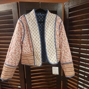 Reversible Floral Quilted Blazer